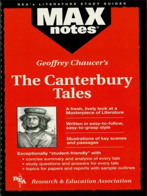 cover image of Canterbury Tales, the (MAXNotes Literature Guides)